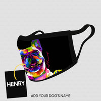 Thumbnail for Personalized Dog Gift Idea - Dog With Mixed Colors For Dog Lovers - Cloth Mask