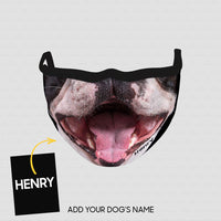 Thumbnail for Personalized Dog Gift Idea - Surprised Bull Dog Zoom In For Dog Lovers - Cloth Mask