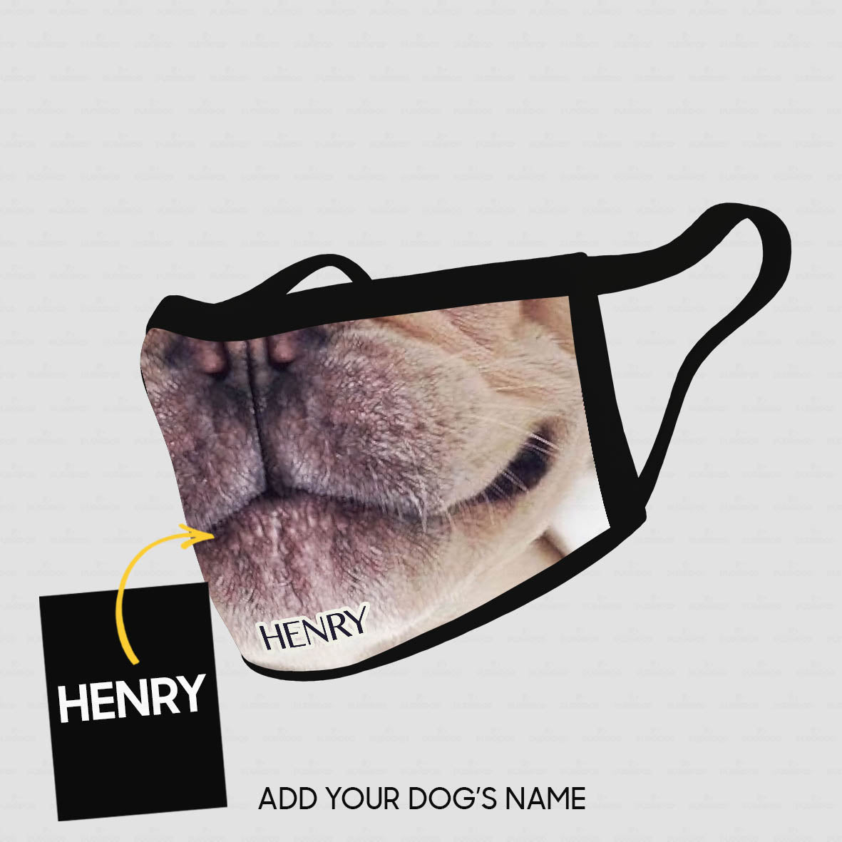 Personalized Dog Gift Idea - Another Zoom In Dog Mouth For Dog Lovers - Cloth Mask
