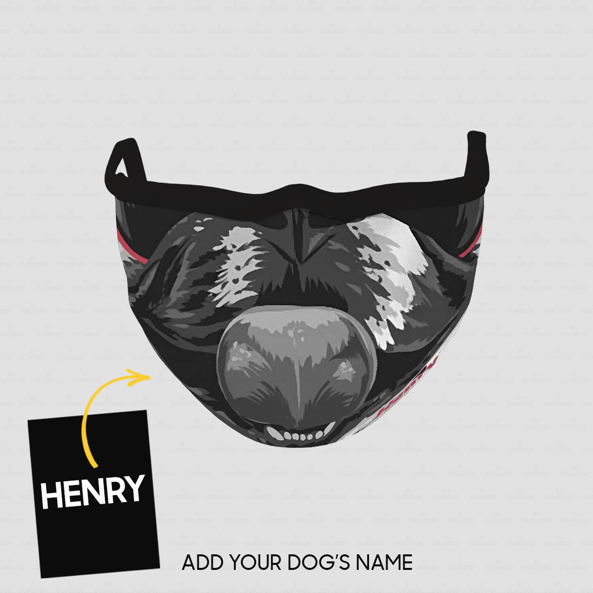Personalized Dog Gift Idea - Cool Dog With Red Sunglasses Zoom In For Dog Lovers - Cloth Mask