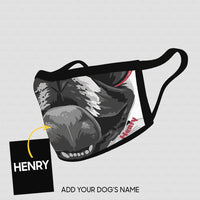 Thumbnail for Personalized Dog Gift Idea - Cool Dog With Red Sunglasses Zoom In For Dog Lovers - Cloth Mask