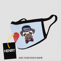 Thumbnail for Personalized Dog Gift Idea - I Love Pug For Dog Lovers - Cloth Mask