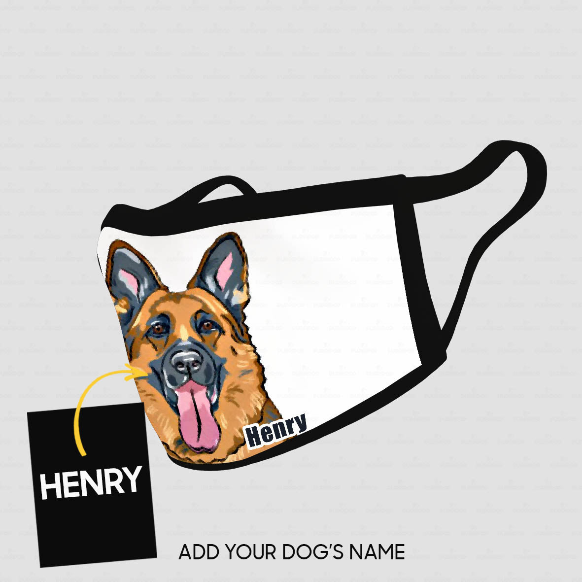 Personalized Dog Gift Idea - Shepherd Alone For Dog Lovers - Cloth Mask