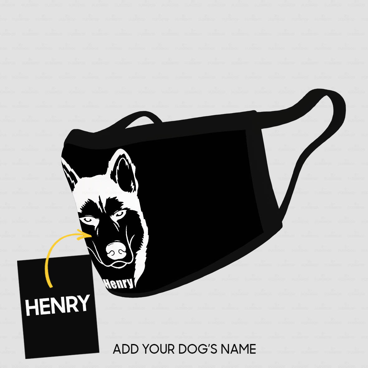 Personalized Dog Gift Idea - The Shadow 4 For Dog Lovers - Cloth Mask