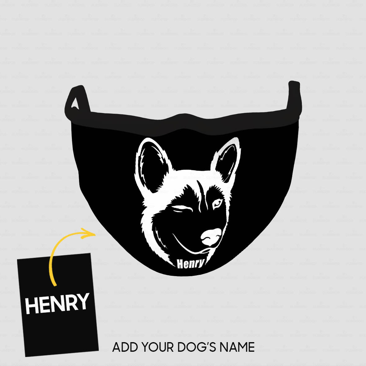 Personalized Dog Gift Idea - The Shadow 5 For Dog Lovers - Cloth Mask