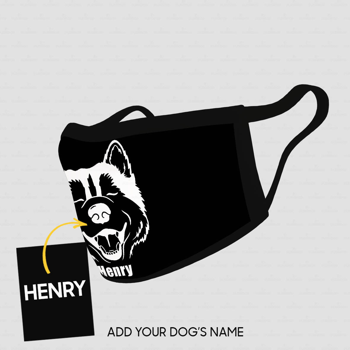 Personalized Dog Gift Idea - The Shadow 6 For Dog Lovers - Cloth Mask