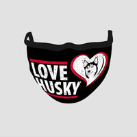 Thumbnail for Dog Gift Idea - Love Husky For Dog Lovers - Cloth Mask