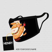 Thumbnail for Personalized Dog Gift Idea - Sausage Dog With Coke For Dog Lovers - Cloth Mask