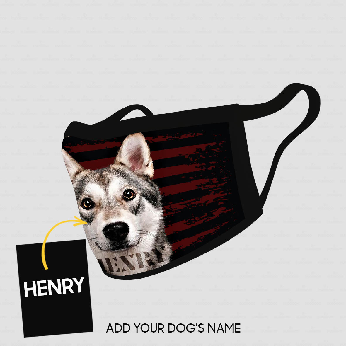 Personalized Dog Gift Idea - Grey Corgi For Dog Lovers - Cloth Mask
