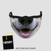 Thumbnail for Personalized Dog Gift Idea - Brown Corgi Zoom In For Dog Lovers - Cloth Mask