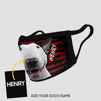 Thumbnail for Personalized Dog Gift Idea - Bull Terrier For Dog Lovers - Cloth Mask