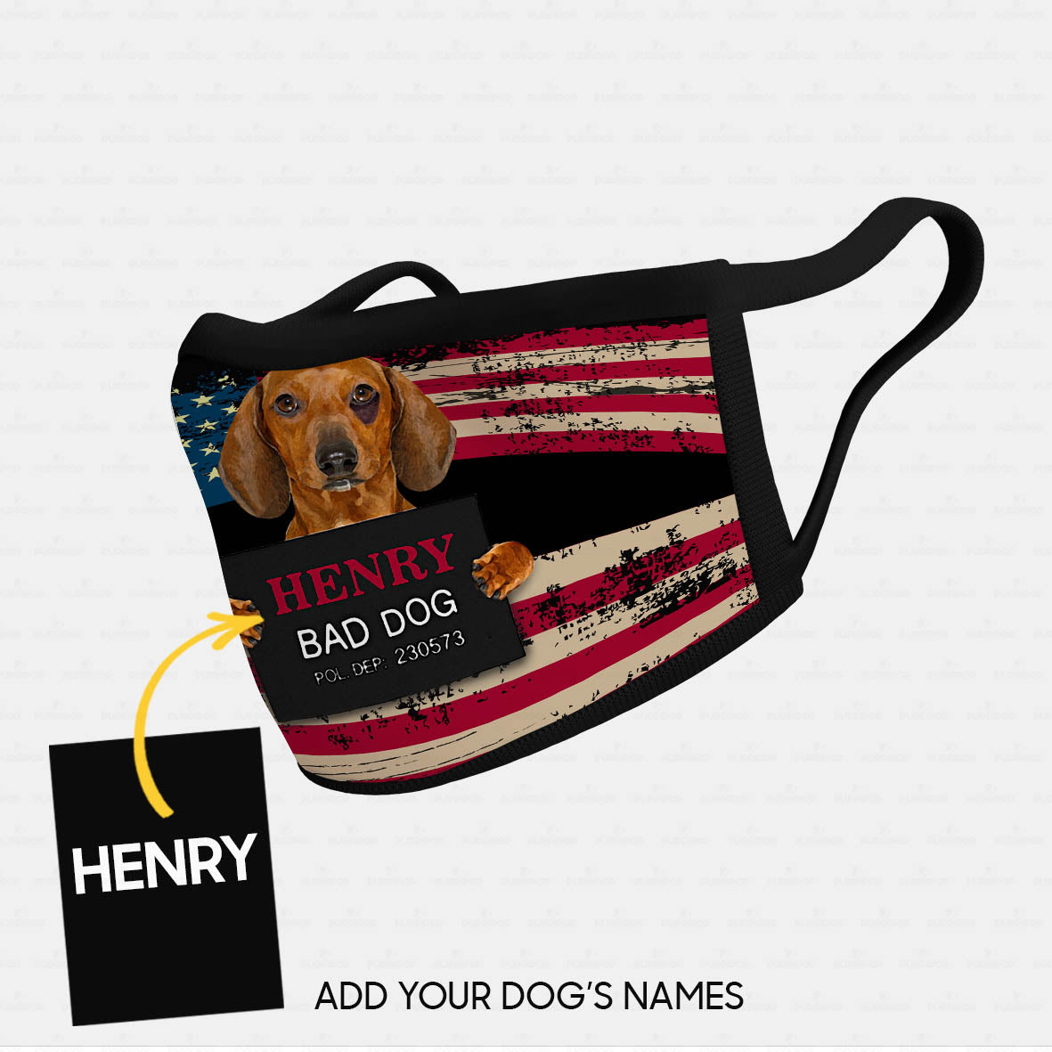 Personalized Dog Gift Idea - I Am A Bad Dog For Dog Lovers - Cloth Mask