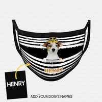 Thumbnail for Personalized Dog Gift Idea - Dog Wearing Yellow Hat For Dog Lovers - Cloth Mask