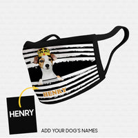 Thumbnail for Personalized Dog Gift Idea - Dog Wearing Yellow Hat For Dog Lovers - Cloth Mask