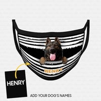 Thumbnail for Personalized Dog Gift Idea - Shepherd In The Middle For Dog Lovers - Cloth Mask
