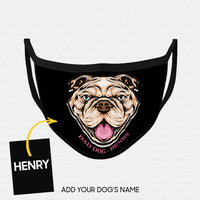 Thumbnail for Personalized Dog Gift Idea - Bad Dog With Pinky Tongue For Dog Lovers - Cloth Mask