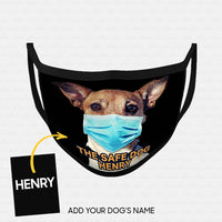 Thumbnail for Personalized Dog Gift Idea - Be The Safe Dog Wearing Mask For Dog Lovers - Cloth Mask