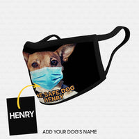 Thumbnail for Personalized Dog Gift Idea - Be The Safe Dog Wearing Mask For Dog Lovers - Cloth Mask