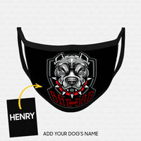 Thumbnail for Personalized Dog Gift Idea - Bad Dog With Swag Collar For Dog Lovers - Cloth Mask