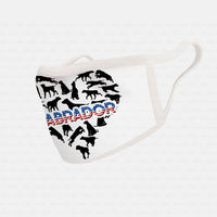 Thumbnail for Dog Gift Idea - Labrador Form A Heart For Dog Lovers - Cloth Mask