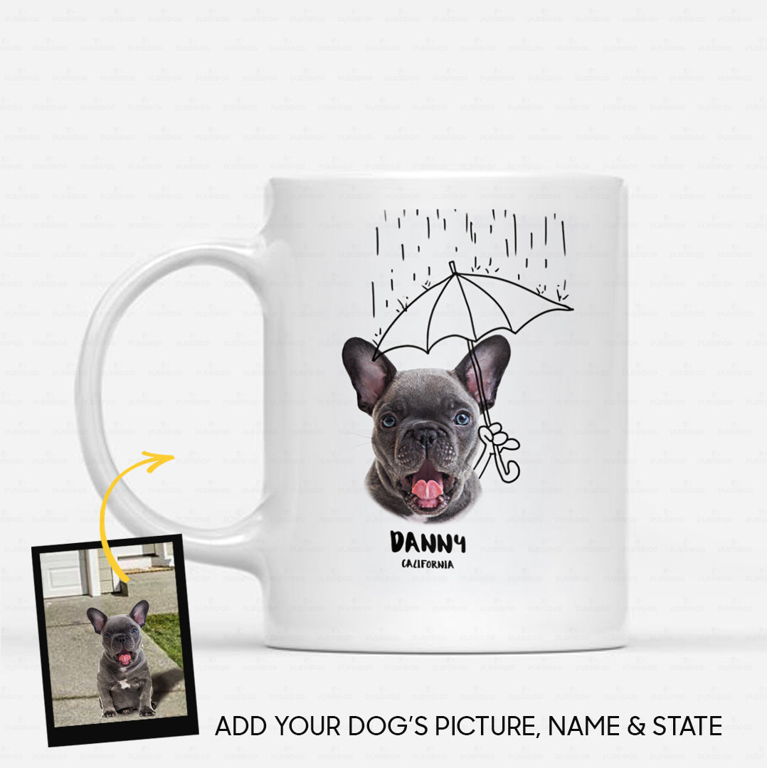 Personalized Gift - Funny Sketching Line Art Gift For Puppy Lovers - White Mug