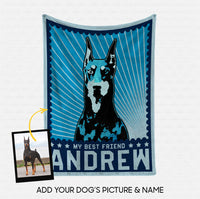 Thumbnail for Custom Dog Blanket - Personalized Pop Art Gift Idea - My Best Friend For Dog Lover - Fleece Blanket