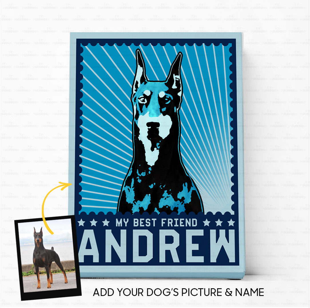 Personalized Dog Gift Idea - My Best Friend Pop Art For Dog Lovers - Matte Canvas