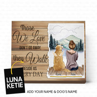Thumbnail for Personalized Dog Gift Canvas For Mom - Those We Love Don't Go Away - Matte Canvas