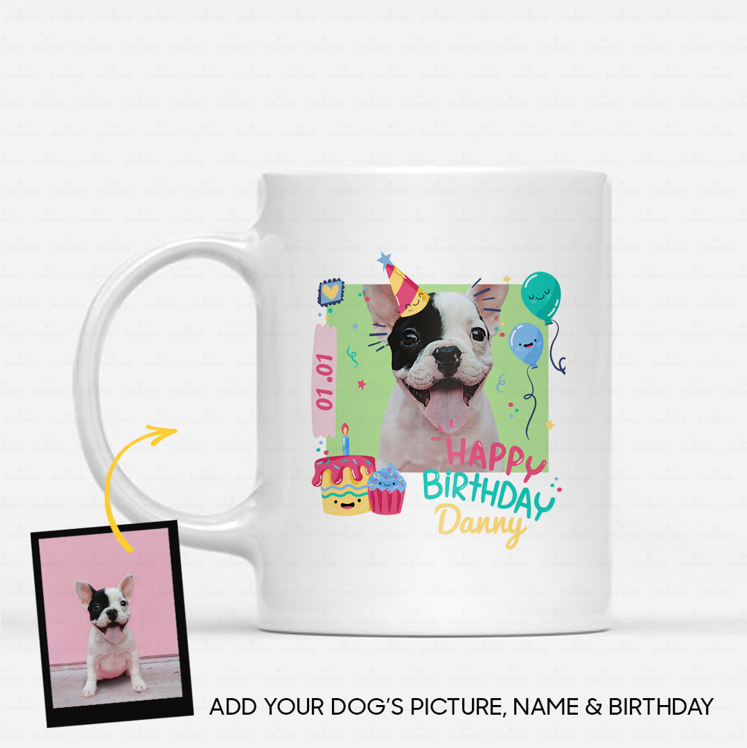 Personalized Creative Dog Gift Idea - Happy Birthday For Dog Lover - White Mug
