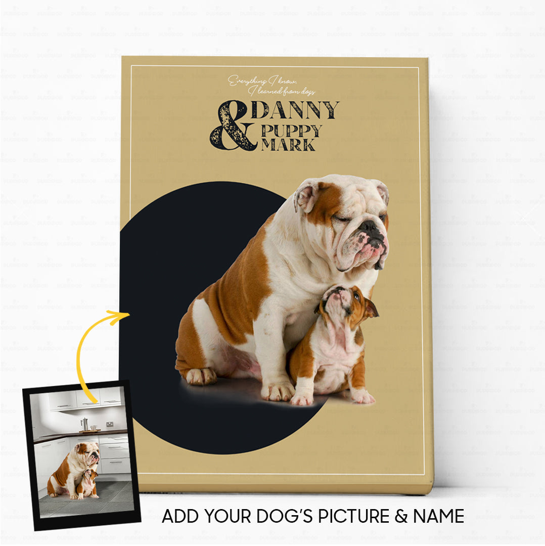 Custom Dog Canvas - Personalized Creative Gift Idea - Family Dog For Dog Lover - Matte Canvas