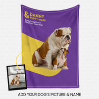 Thumbnail for Custom Dog Blanket - Personalized Creative Gift Idea - Family Dog For Dog Lover - Fleece Blanket