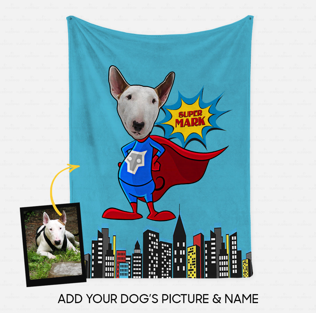 Custom Dog Blanket - Personalized Creative Gift Idea - Superhero For Dog Lover - Fleece Blanket