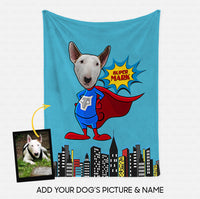 Thumbnail for Custom Dog Blanket - Personalized Creative Gift Idea - Superhero For Dog Lover - Fleece Blanket