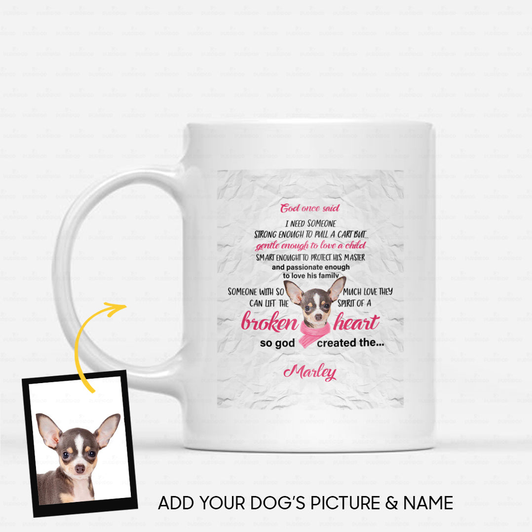 Custom Dog Mug - Personalized Creative Gift Idea - Guardian Angel For Dog Lover - White Mug