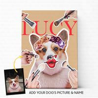 Thumbnail for Personalized Dog Gift Idea - Funny Face Dog Makeup For Dog Lovers - Matte Canvas
