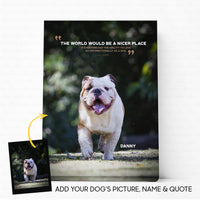 Thumbnail for Custom Dog Canvas - Personalized Creative Gift Idea - Dog's Quotes For Dog Lover - Matte Canvas