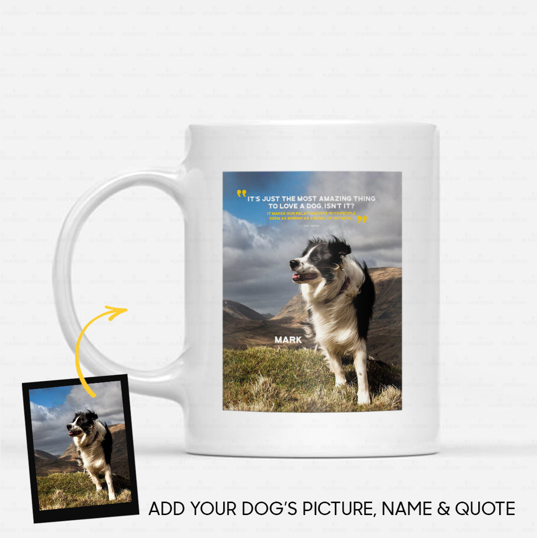 Custom Dog Mug - Personalized Creative Gift Idea - Dog's Quotes For Dog Lover - White Mug