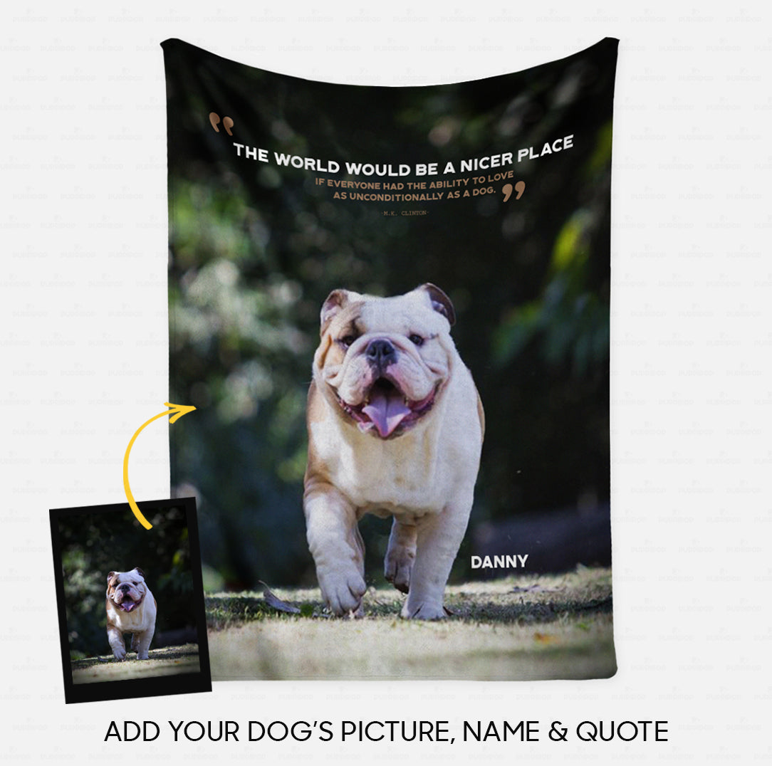 Custom Dog Blanket - Personalized Creative Gift Idea - Dog's Quotes For Dog Lover - Fleece Blanket