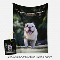 Thumbnail for Custom Dog Blanket - Personalized Creative Gift Idea - Dog's Quotes For Dog Lover - Fleece Blanket