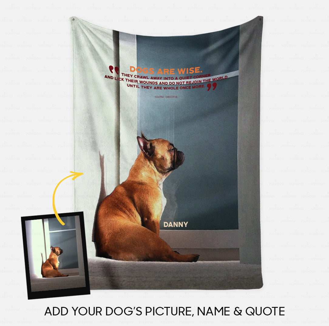 Custom Dog Blanket - Personalized Creative Gift Idea - Dog's Quotes For Dog Lover - Fleece Blanket