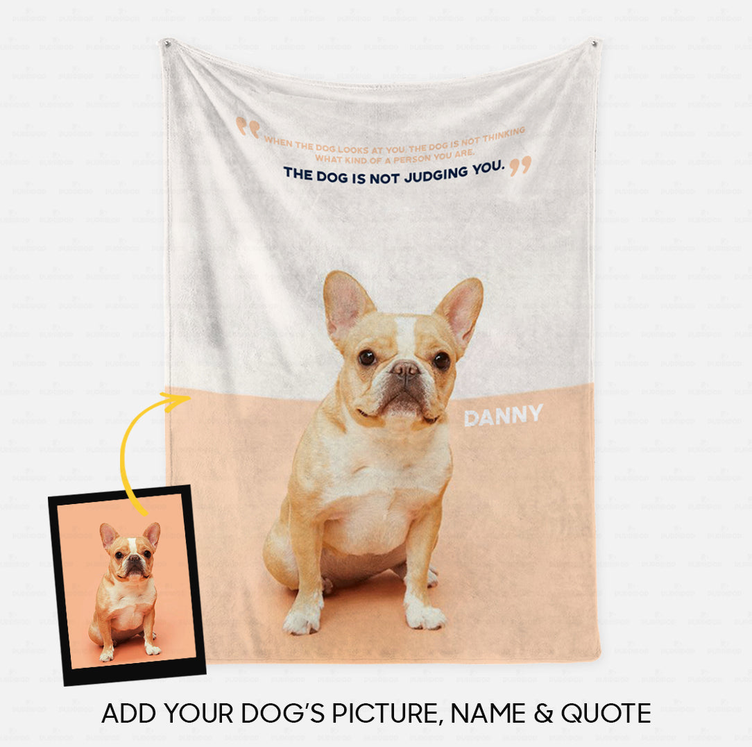 Custom Dog Blanket - Personalized Creative Gift Idea - Dog's Quotes For Dog Lover - Fleece Blanket