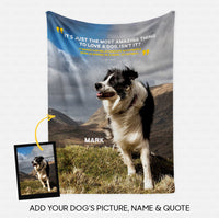 Thumbnail for Custom Dog Blanket - Personalized Creative Gift Idea - Dog's Quotes For Dog Lover - Fleece Blanket