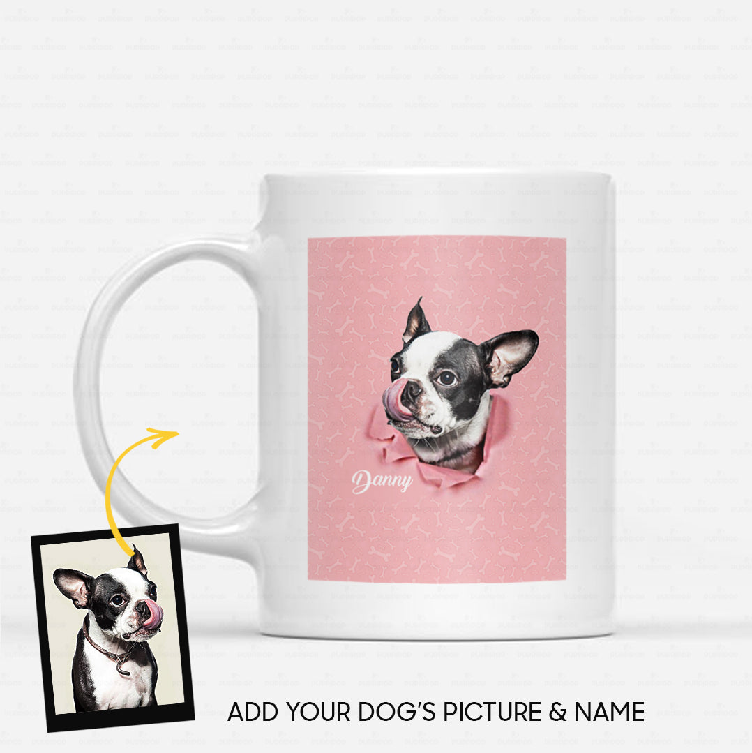 Custom Dog Creative Gift Idea - Portrait For Dog Lover - White Mug