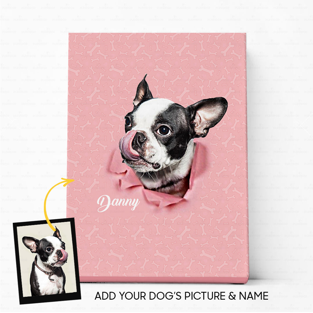 Custom Dog Canvas - Personalized Creative Gift Idea - Portrait For Dog Lover - Matte Canvas