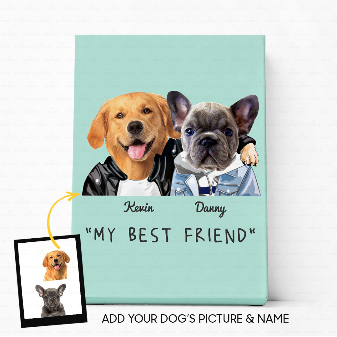 Custom Dog Canvas - Personalized Creative Gift Idea - Best Friend For Dog Lover - Matte Canvas