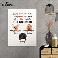 Thumbnail for Personalized Dog Gift Idea - 3 Dog Every Snack You Make 3 For Dog Lovers - Matte Canvas