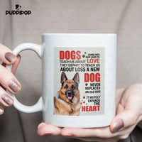 Thumbnail for Custom Dog Mug - Personalized Dogs Teach Us About Love Gift For Dad - White Mug