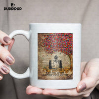 Thumbnail for Personalized Dog Gift Idea - Woman And Two Dogs Beside The Tree For Mom - White Mug