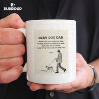 Thumbnail for Custom Dog Mug - Personalized Thank You For Being Our Dad Gift For Dad - White Mug