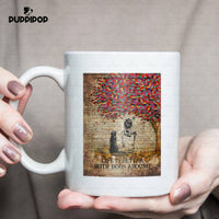 Thumbnail for Personalized Dog Gift Idea - Woman And A Dog Beside The Tree For Mom - White Mug